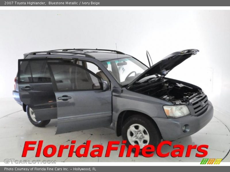 Bluestone Metallic / Ivory Beige 2007 Toyota Highlander