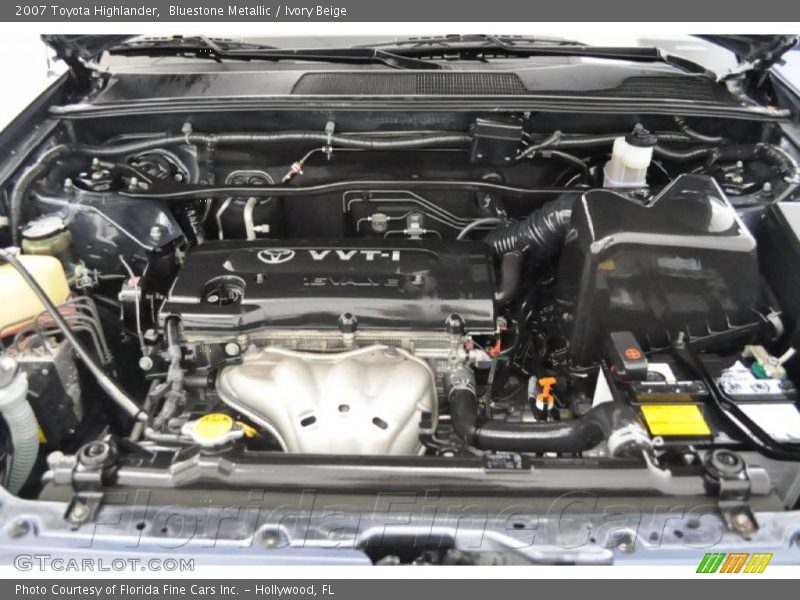 Bluestone Metallic / Ivory Beige 2007 Toyota Highlander