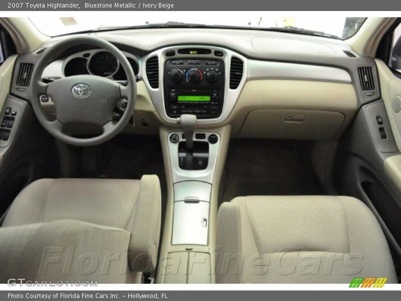 Bluestone Metallic / Ivory Beige 2007 Toyota Highlander