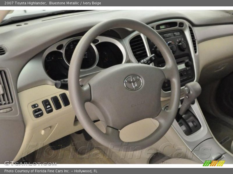 Bluestone Metallic / Ivory Beige 2007 Toyota Highlander