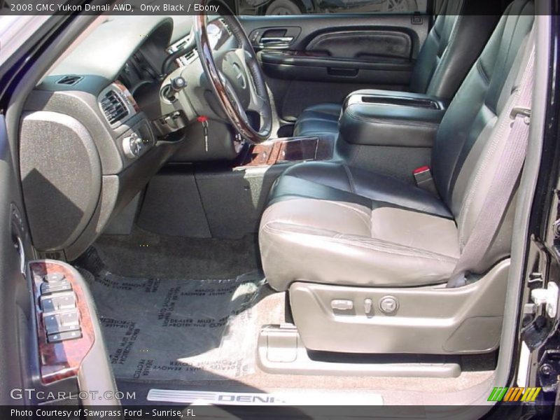 Onyx Black / Ebony 2008 GMC Yukon Denali AWD