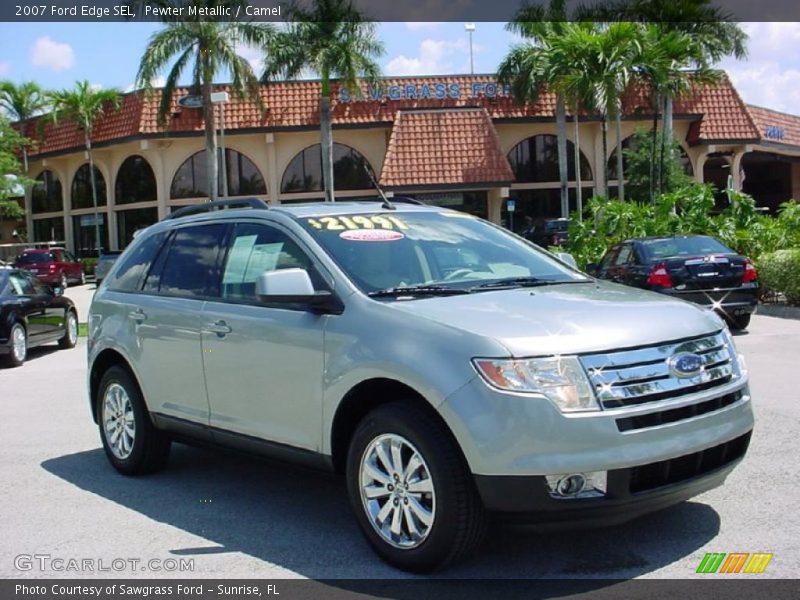 Pewter Metallic / Camel 2007 Ford Edge SEL