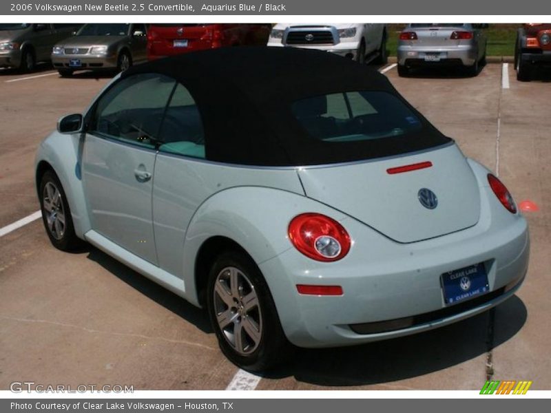 Aquarius Blue / Black 2006 Volkswagen New Beetle 2.5 Convertible