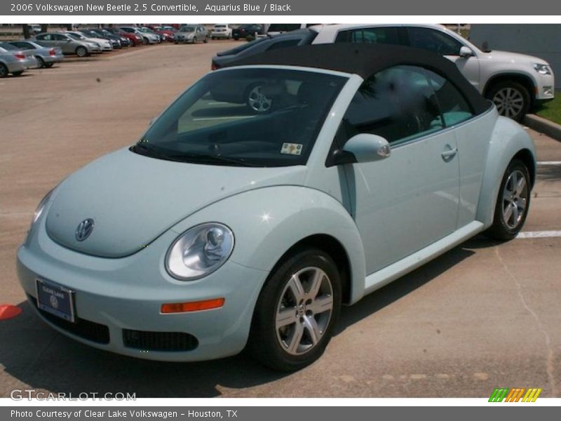 Aquarius Blue / Black 2006 Volkswagen New Beetle 2.5 Convertible