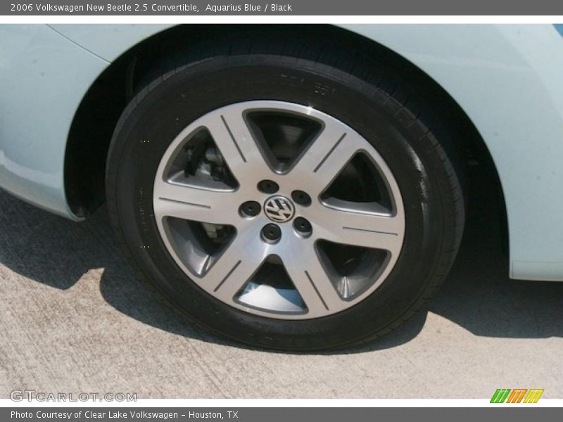 Aquarius Blue / Black 2006 Volkswagen New Beetle 2.5 Convertible