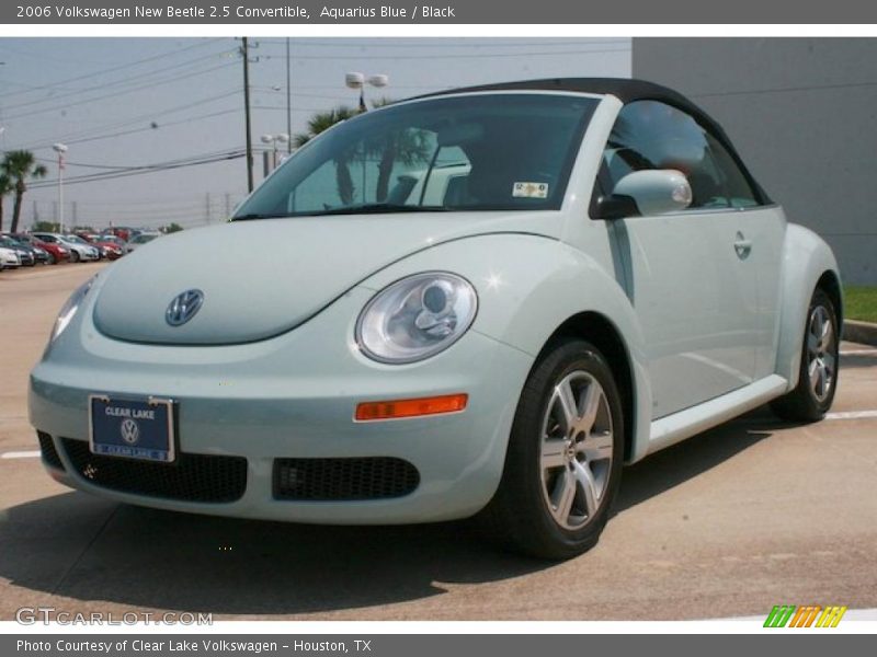 Aquarius Blue / Black 2006 Volkswagen New Beetle 2.5 Convertible