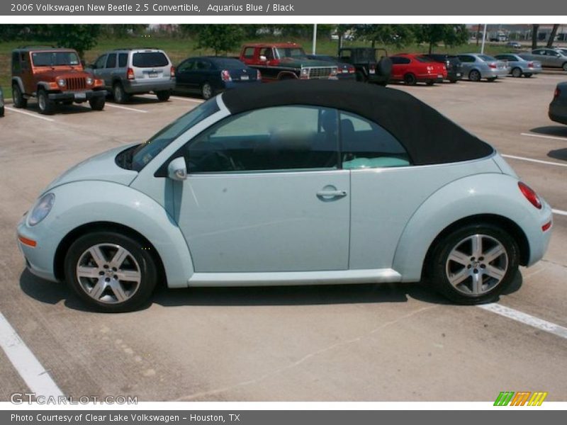 Aquarius Blue / Black 2006 Volkswagen New Beetle 2.5 Convertible