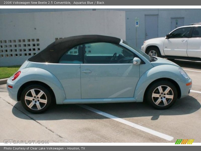Aquarius Blue / Black 2006 Volkswagen New Beetle 2.5 Convertible