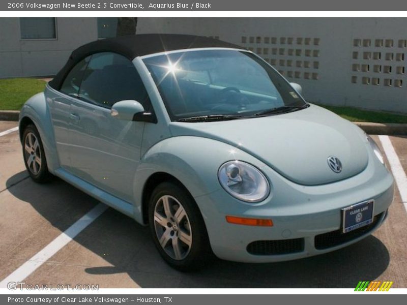 Aquarius Blue / Black 2006 Volkswagen New Beetle 2.5 Convertible