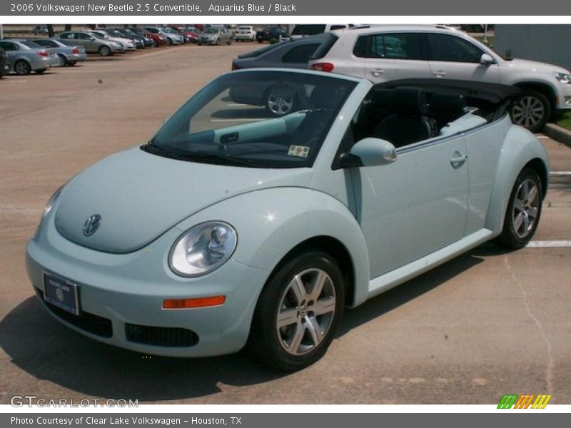 Aquarius Blue / Black 2006 Volkswagen New Beetle 2.5 Convertible