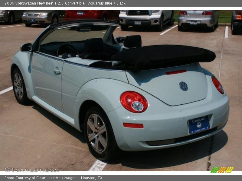 Aquarius Blue / Black 2006 Volkswagen New Beetle 2.5 Convertible
