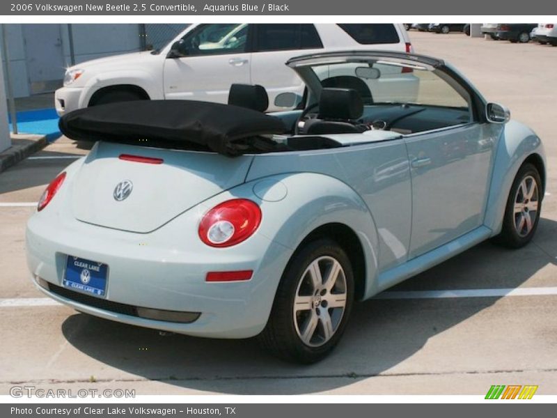Aquarius Blue / Black 2006 Volkswagen New Beetle 2.5 Convertible
