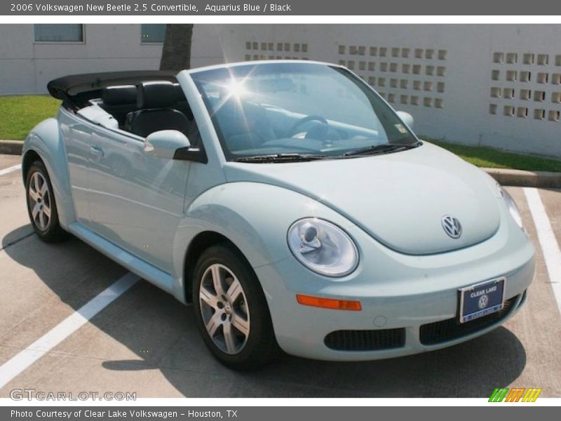 Aquarius Blue / Black 2006 Volkswagen New Beetle 2.5 Convertible
