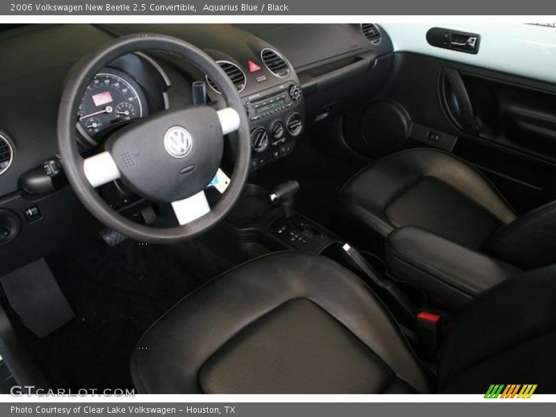 Aquarius Blue / Black 2006 Volkswagen New Beetle 2.5 Convertible