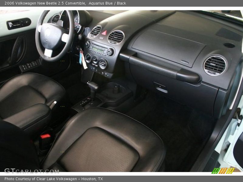 Aquarius Blue / Black 2006 Volkswagen New Beetle 2.5 Convertible