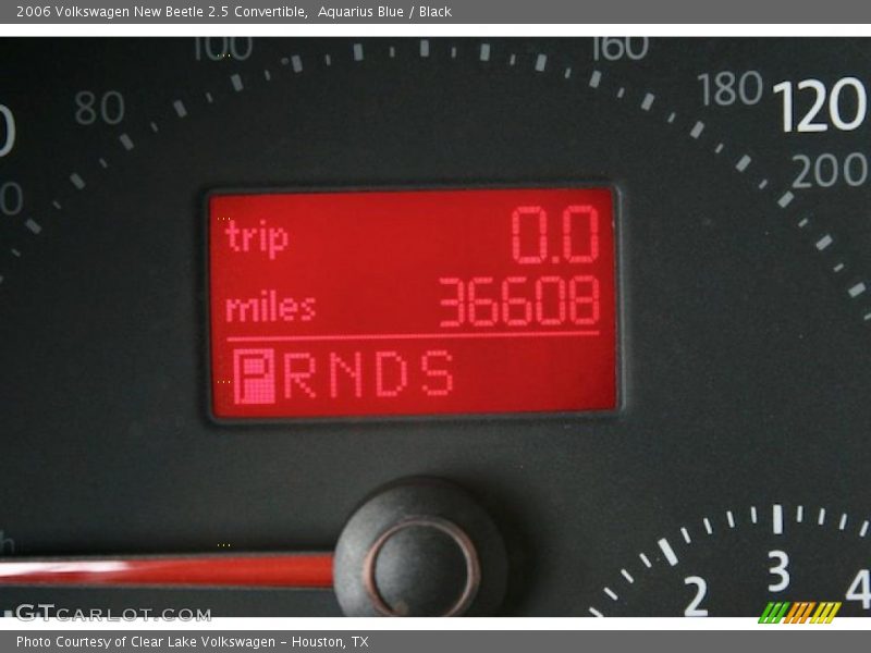 Aquarius Blue / Black 2006 Volkswagen New Beetle 2.5 Convertible