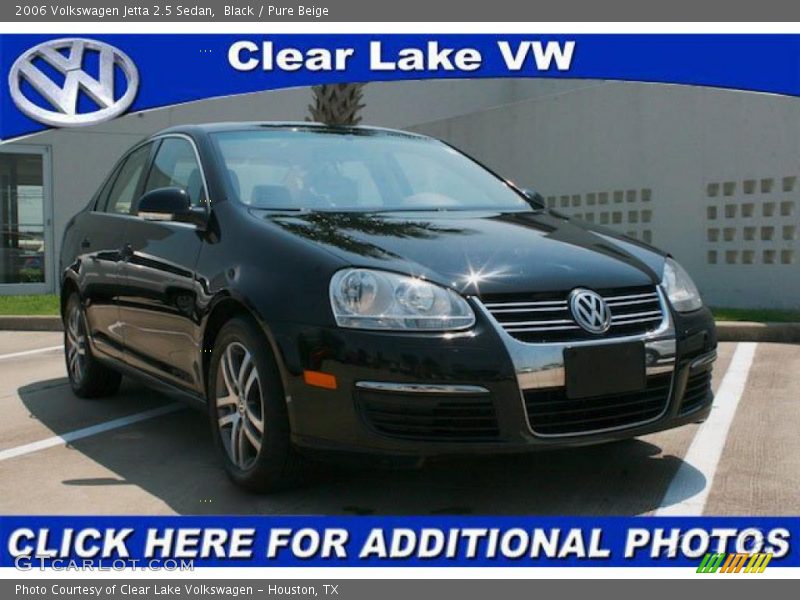 Black / Pure Beige 2006 Volkswagen Jetta 2.5 Sedan