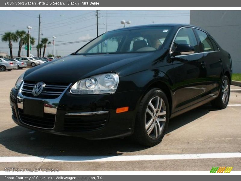 Black / Pure Beige 2006 Volkswagen Jetta 2.5 Sedan