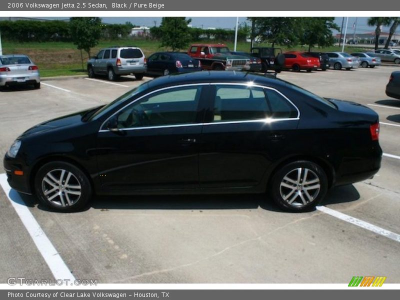 Black / Pure Beige 2006 Volkswagen Jetta 2.5 Sedan