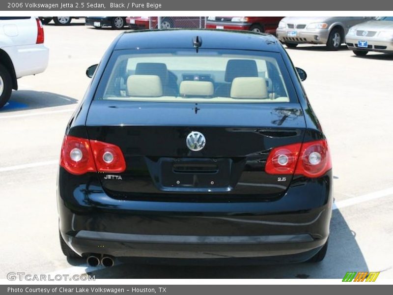 Black / Pure Beige 2006 Volkswagen Jetta 2.5 Sedan