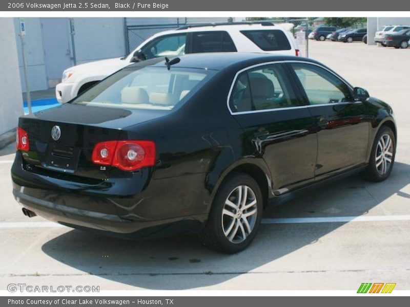 Black / Pure Beige 2006 Volkswagen Jetta 2.5 Sedan