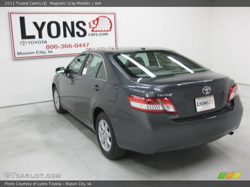 Magnetic Gray Metallic / Ash 2011 Toyota Camry LE