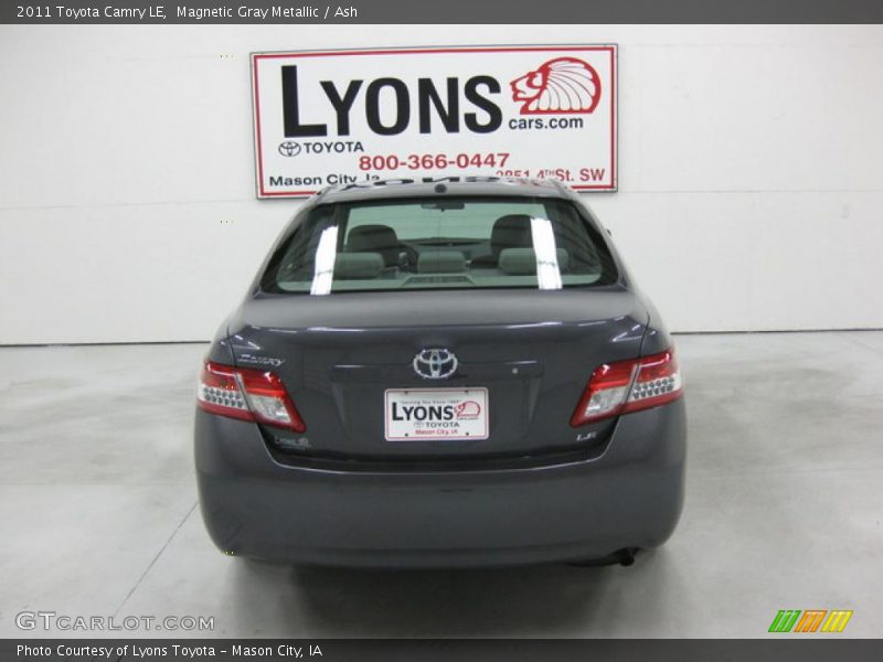 Magnetic Gray Metallic / Ash 2011 Toyota Camry LE