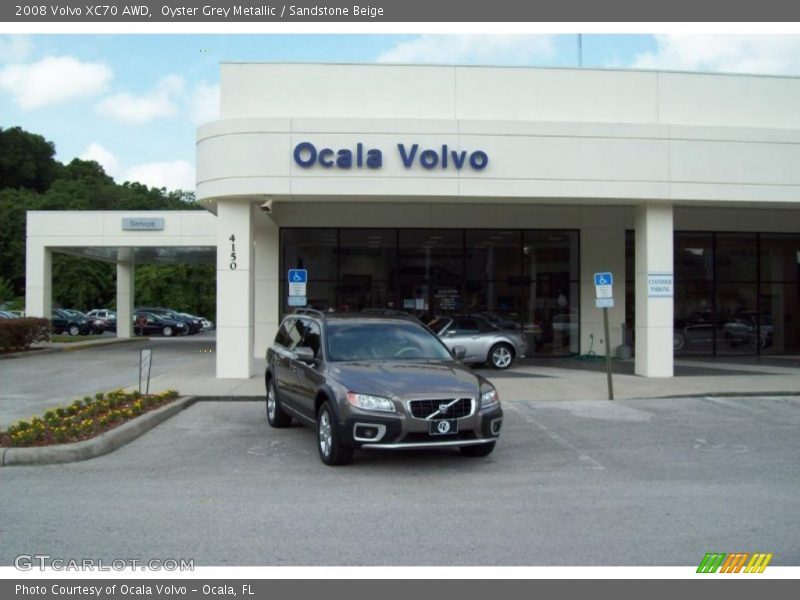 Oyster Grey Metallic / Sandstone Beige 2008 Volvo XC70 AWD