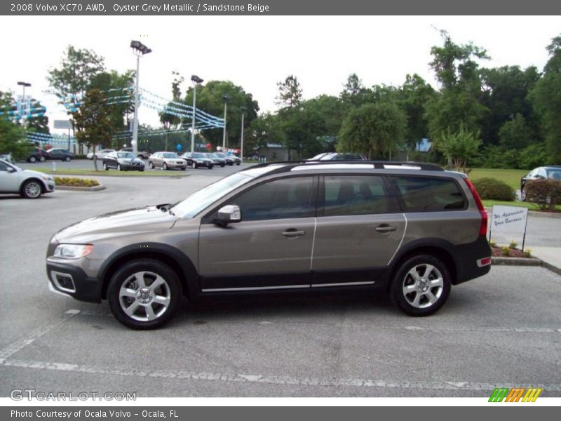 Oyster Grey Metallic / Sandstone Beige 2008 Volvo XC70 AWD