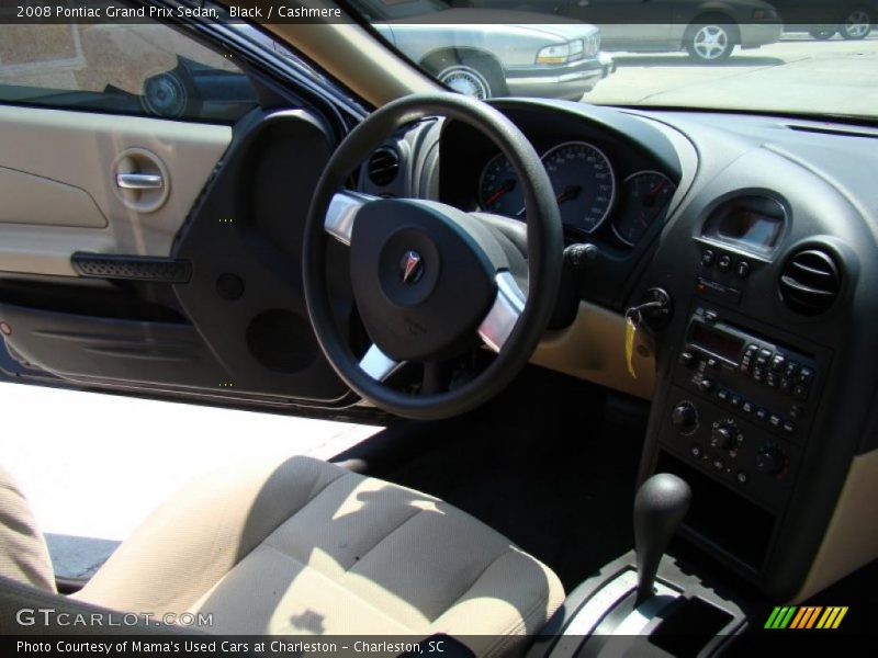 Black / Cashmere 2008 Pontiac Grand Prix Sedan