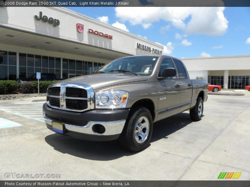 Light Khaki Metallic / Khaki 2008 Dodge Ram 1500 SXT Quad Cab