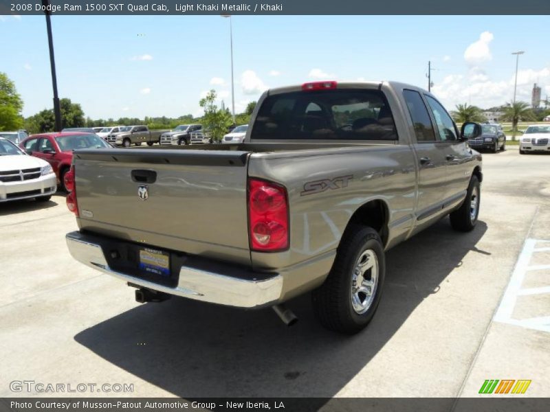 Light Khaki Metallic / Khaki 2008 Dodge Ram 1500 SXT Quad Cab