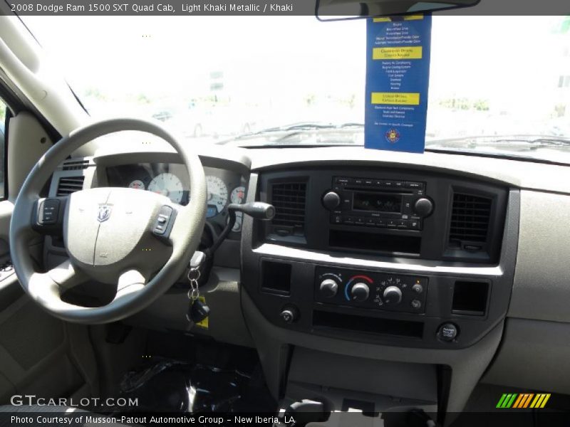 Light Khaki Metallic / Khaki 2008 Dodge Ram 1500 SXT Quad Cab
