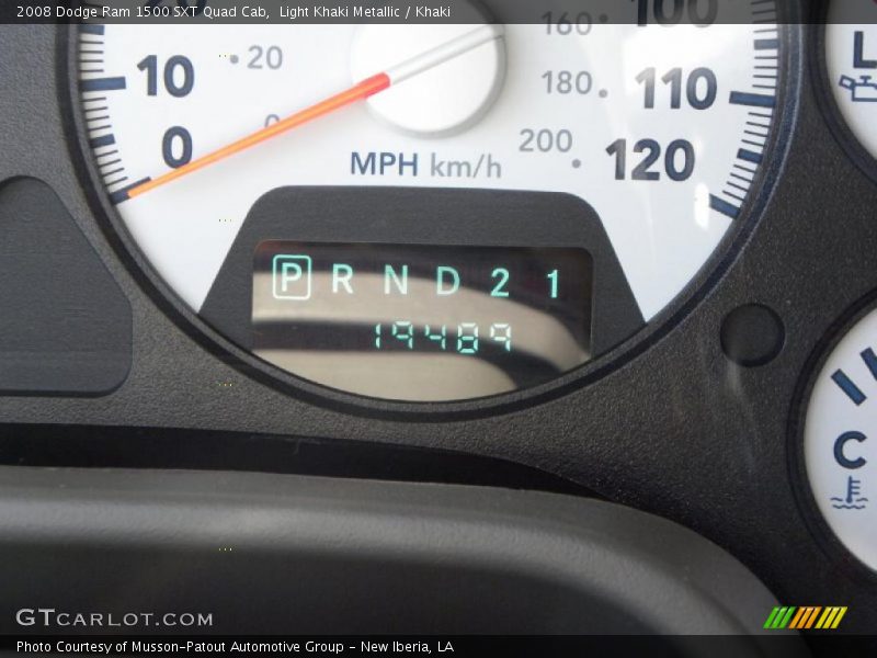 Light Khaki Metallic / Khaki 2008 Dodge Ram 1500 SXT Quad Cab