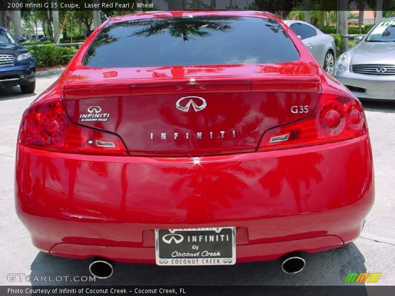 Laser Red Pearl / Wheat 2006 Infiniti G 35 Coupe