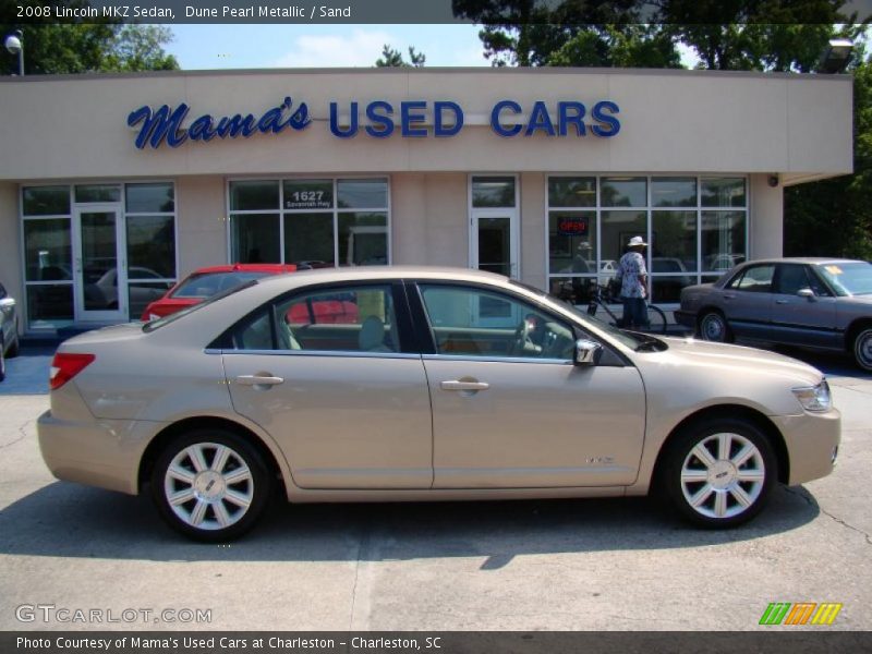 Dune Pearl Metallic / Sand 2008 Lincoln MKZ Sedan