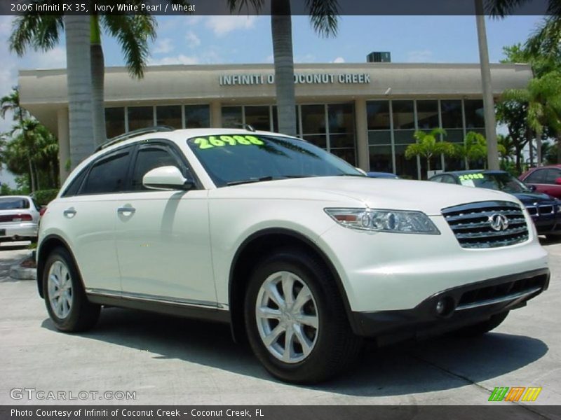Ivory White Pearl / Wheat 2006 Infiniti FX 35