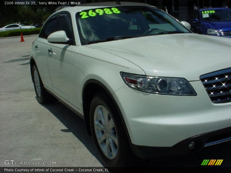 Ivory White Pearl / Wheat 2006 Infiniti FX 35