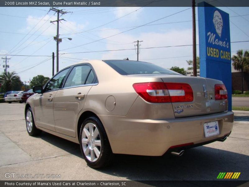 Dune Pearl Metallic / Sand 2008 Lincoln MKZ Sedan