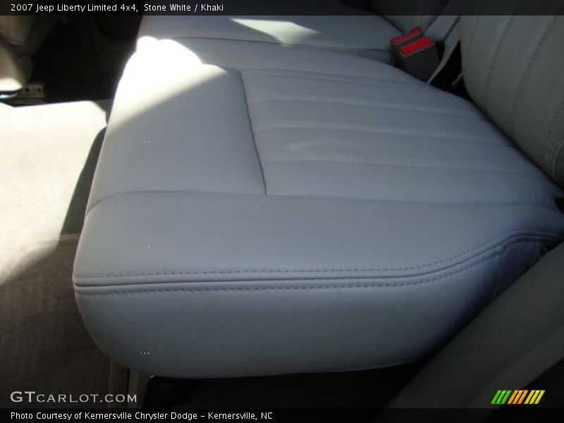 Stone White / Khaki 2007 Jeep Liberty Limited 4x4