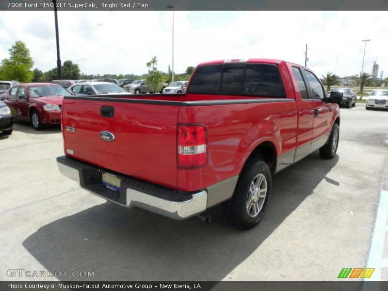 Bright Red / Tan 2006 Ford F150 XLT SuperCab