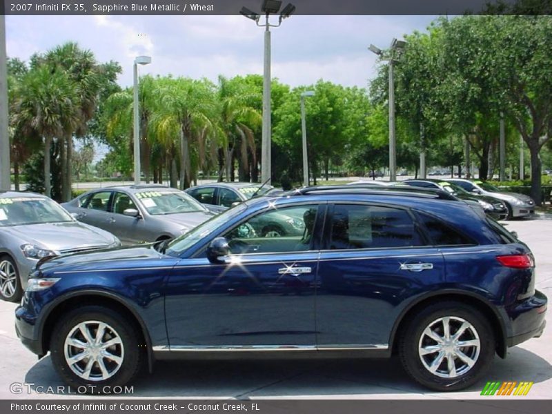 Sapphire Blue Metallic / Wheat 2007 Infiniti FX 35