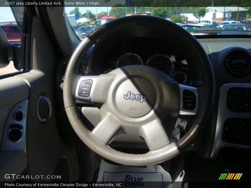Stone White / Khaki 2007 Jeep Liberty Limited 4x4