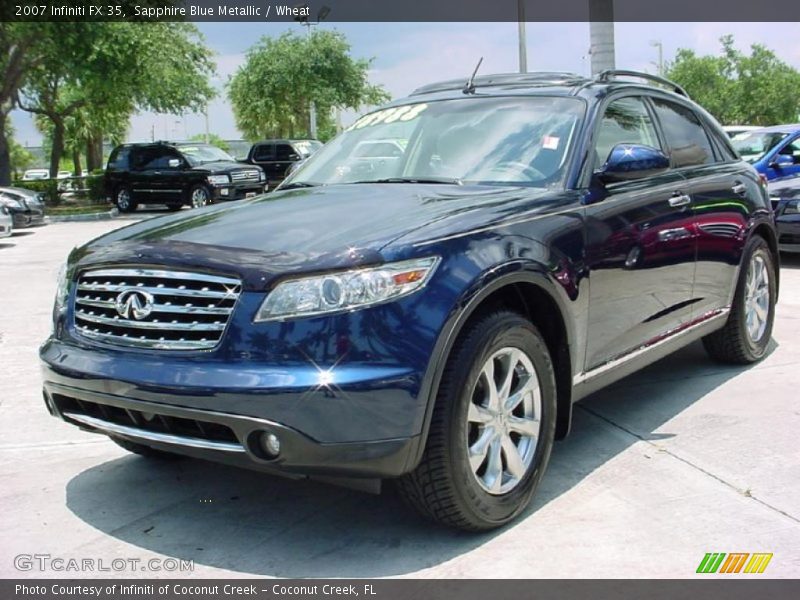 Sapphire Blue Metallic / Wheat 2007 Infiniti FX 35