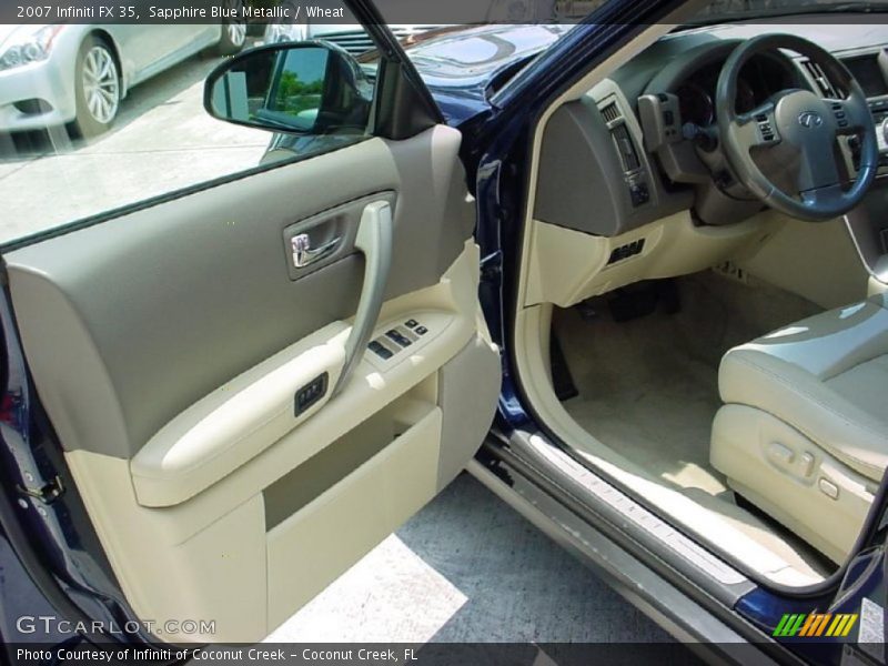 Sapphire Blue Metallic / Wheat 2007 Infiniti FX 35