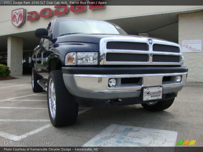 Patriot Blue Pearl / Agate 2001 Dodge Ram 1500 SLT Club Cab 4x4