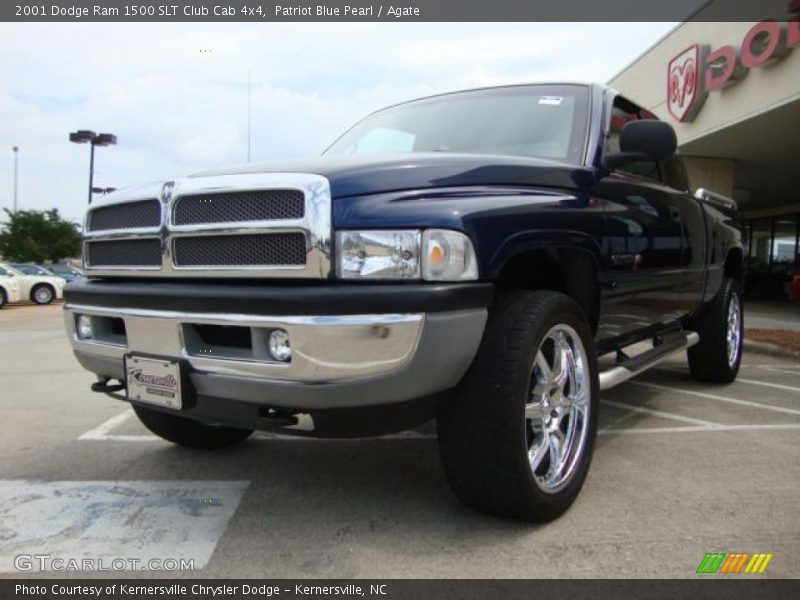 Patriot Blue Pearl / Agate 2001 Dodge Ram 1500 SLT Club Cab 4x4