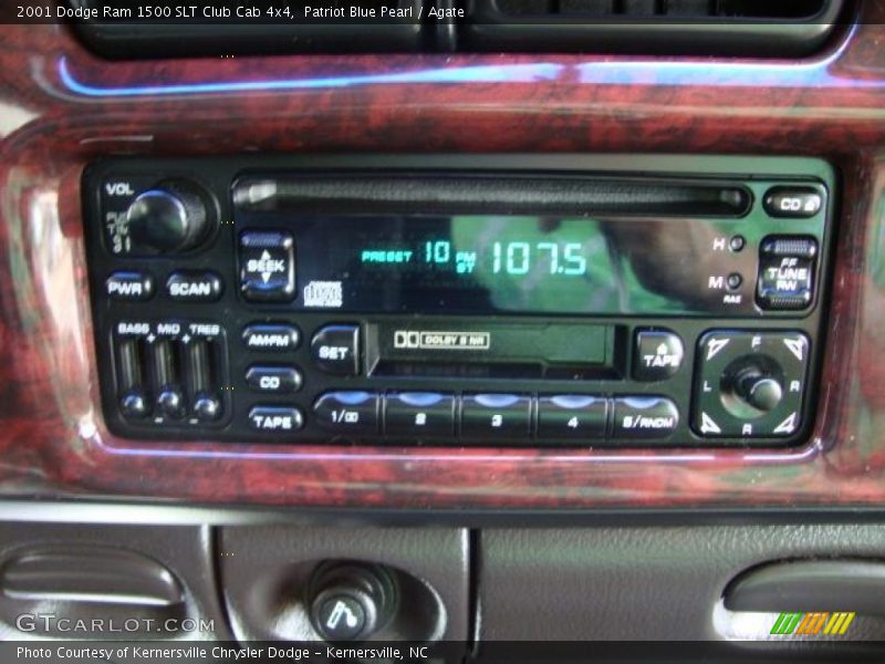 Patriot Blue Pearl / Agate 2001 Dodge Ram 1500 SLT Club Cab 4x4