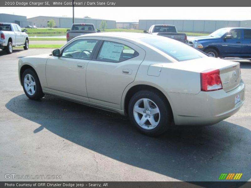 White Gold Pearl / Dark Slate Gray 2010 Dodge Charger SE