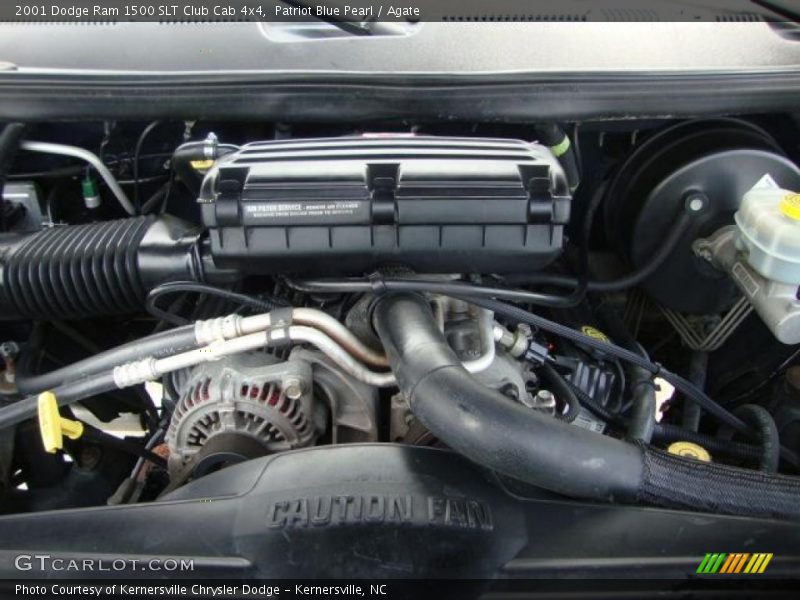 Patriot Blue Pearl / Agate 2001 Dodge Ram 1500 SLT Club Cab 4x4